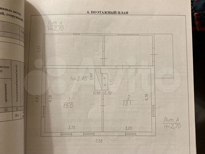 Дом 30 м² на участке 8,6 сот.