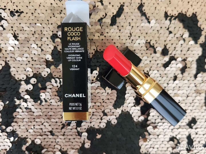 Chanel rouge coco flash Увлажняющий блеск 124