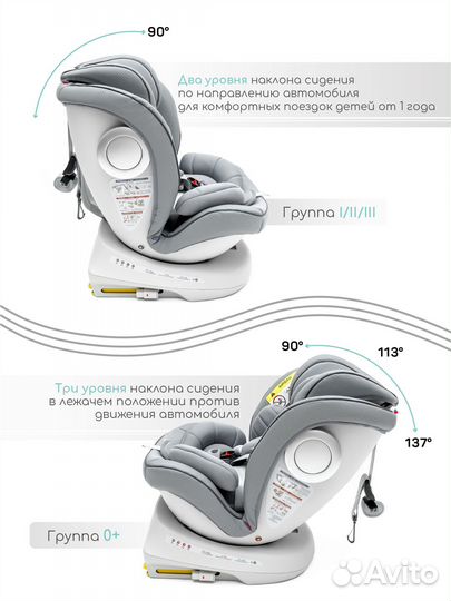 Автокресло amarobaby champion, Isofix, 0-36 кг