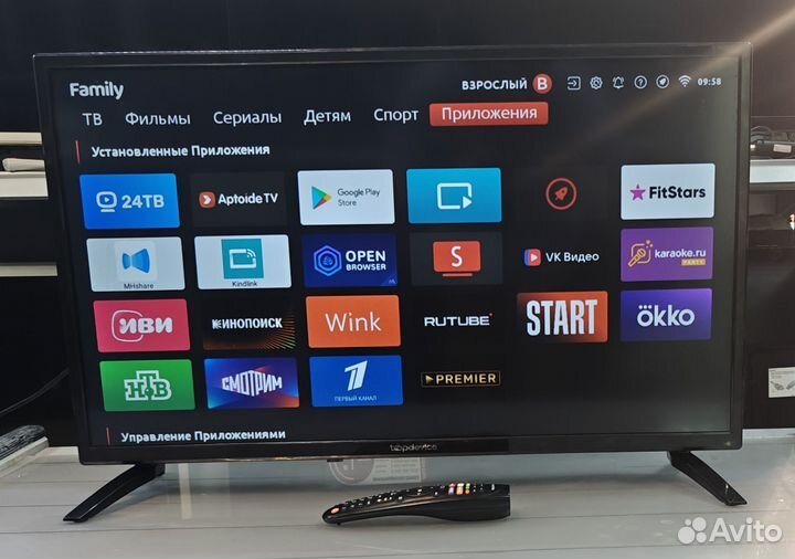 Телевизор SMART TV Topdevice tdtv32BS02H BK