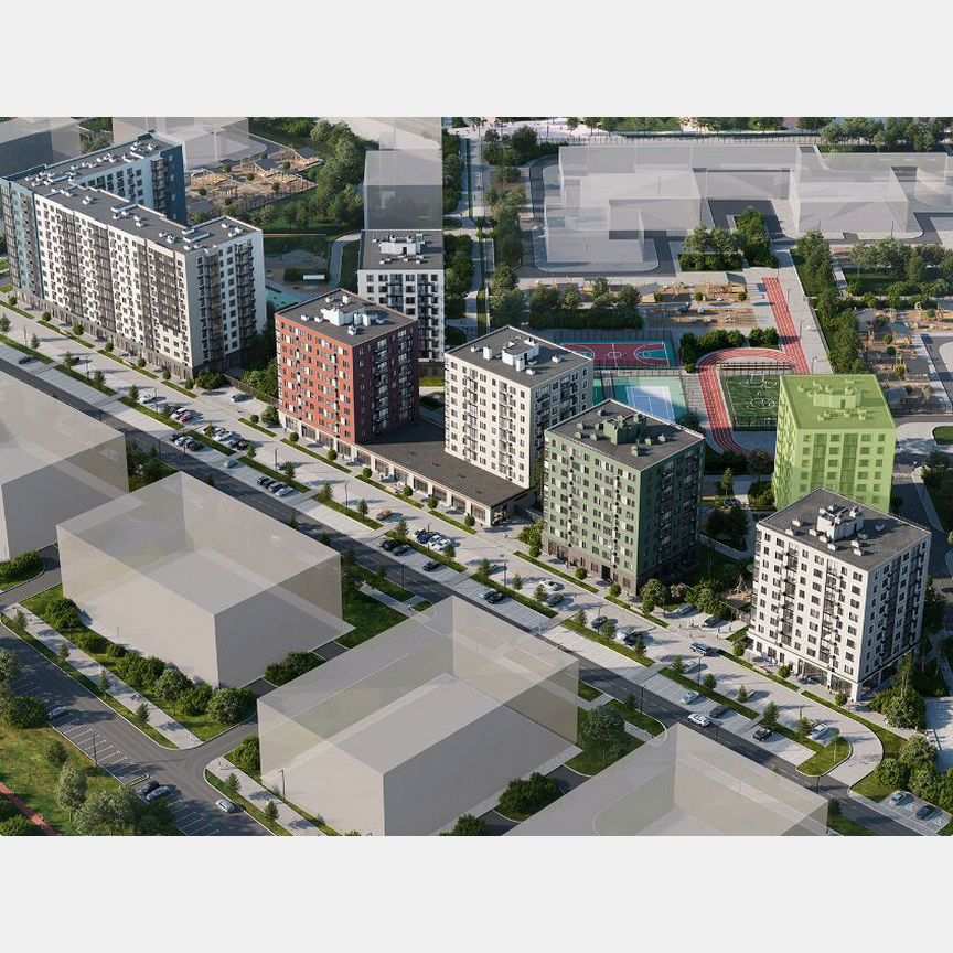 2-к. квартира, 54,9 м², 1/9 эт.