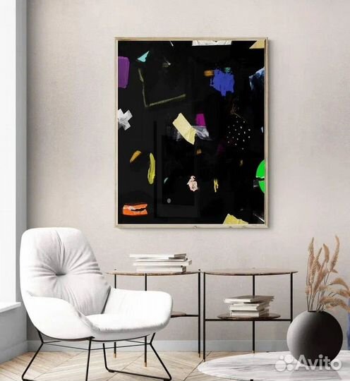 Стильная картина маслом на холсте для интерьера