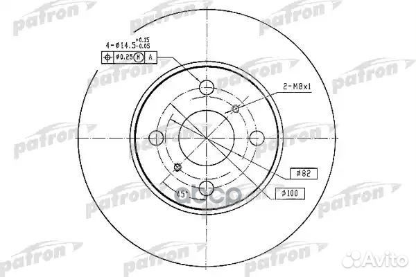 Диск тормозной передн toyota: corolla 92-97, CO