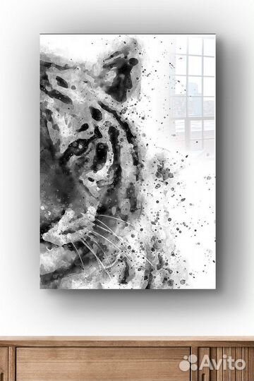 Стильная картина маслом ручная работа Тигр