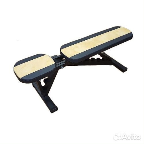 Скамья для жима 350 кг многофункциональная жёлтая