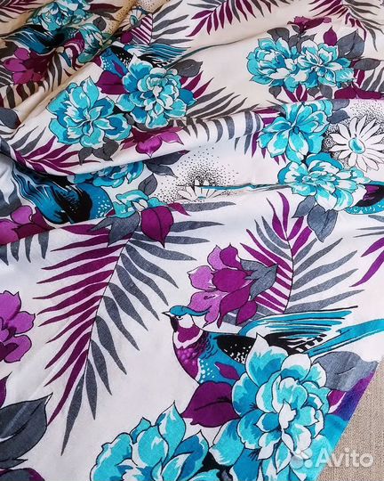 Ткань натуральная летняя винтажная