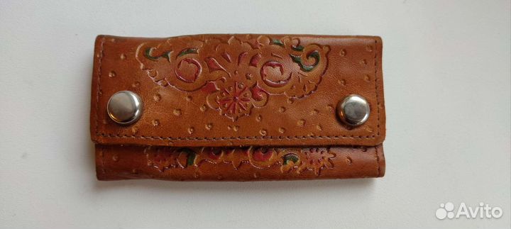 Винтажная ключница. СССР. Нат кожа