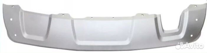 Накладка бампера Renault Duster серебристая