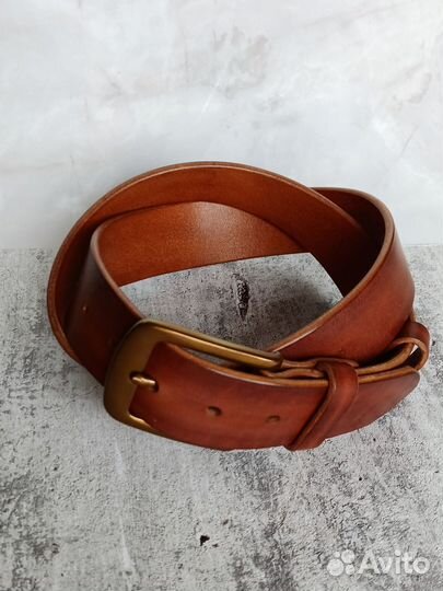Ремень кожаный ручной работы