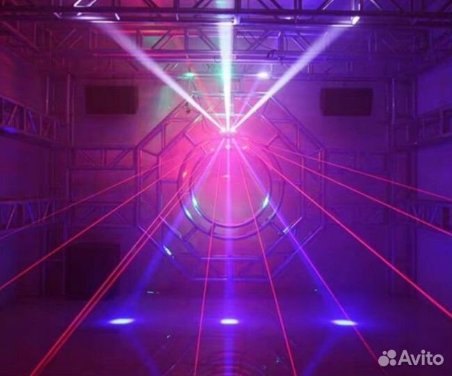 Вращающаяся голова «Грани», 16 3 Вт, rgbw, лазер