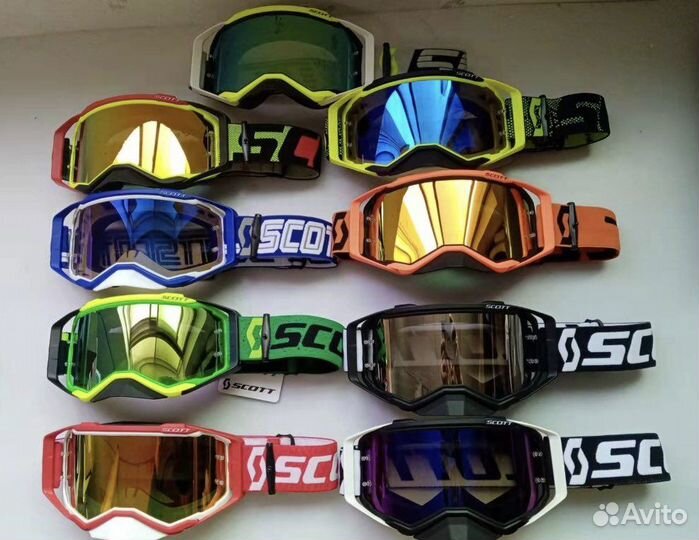 Кроссовые очки Scott;Мотоочки 100 MX-goggle