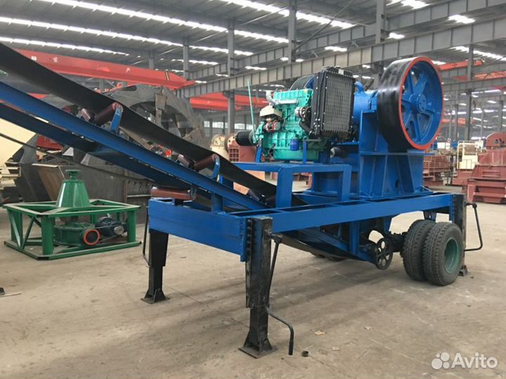 Щековая мобильная дизельная дробилка pе400/600