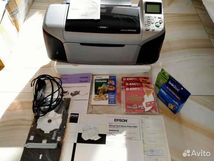 Цветной струйный принтер epson stylus, photo R300