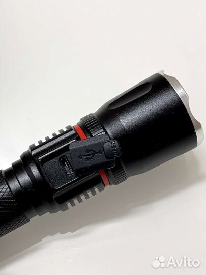 Фонарь светодиодный аккумуляторный 4 режима новый