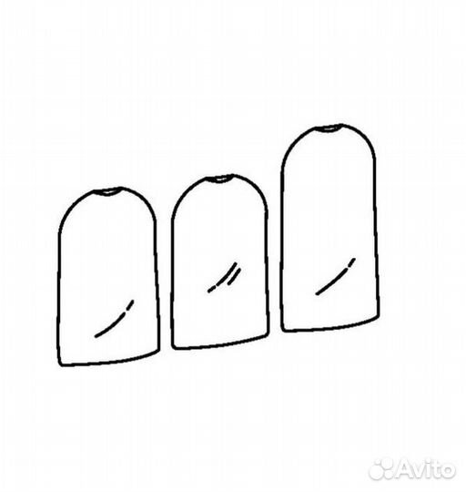 IKEA икеа плуриг Чехол для одежды, 3 штуки