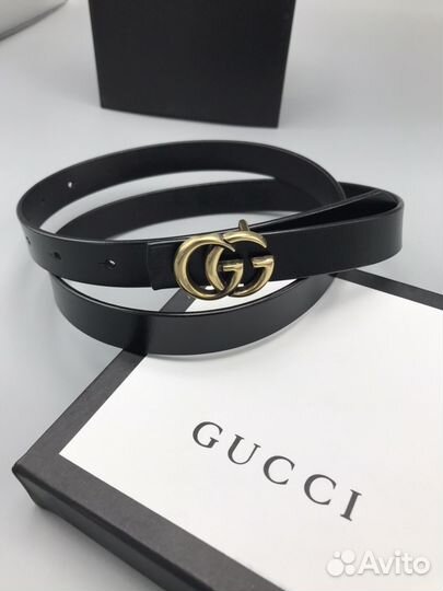 Тонкий ремень гучи