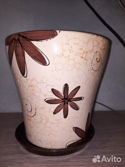 Керамические горшки для цветов бу