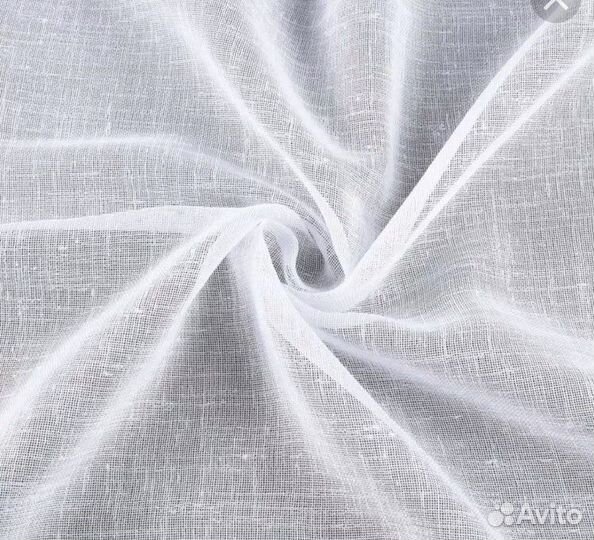 Тюль рисунок лён