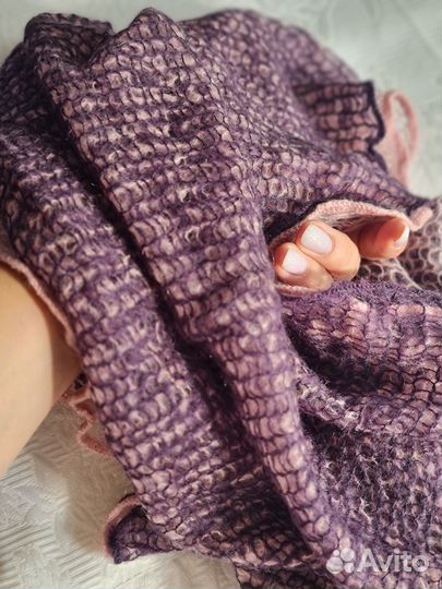 Снуд манишка шерстяной шарф труба