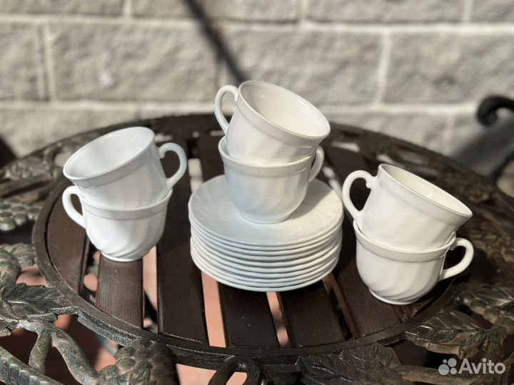 Чайный сервиз Luminark + блюдца