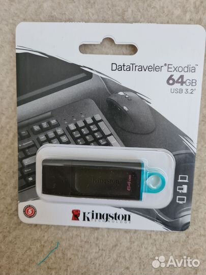 64GB USB флешка Kingston 3.2 скорость