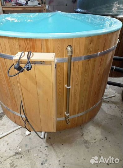 Банный чан купель с подогревом 