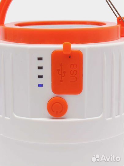 Кемпинговый фонарь с USB, с солнечной батареей