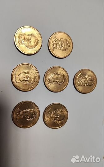 Монеты президенты США