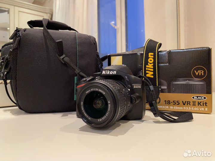 Фотоаппарат Nikon D3200 + 18-55mm VR II Black KIT