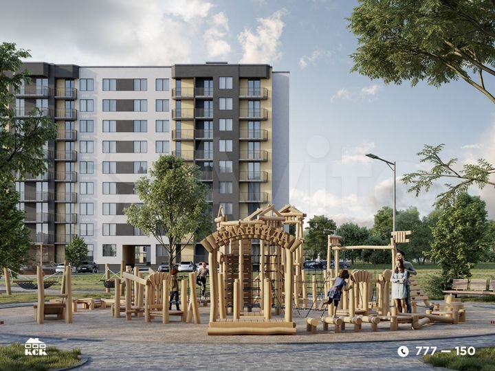 2-к. квартира, 74,7 м², 1/9 эт.