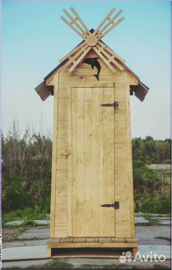 Дачный туалет с декором кнр 937