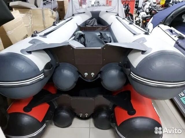 Лодка пвх allaska-390 drive (Красно-черный)