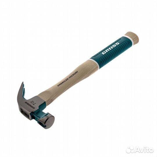 Молоток-гвоздодер, 200 г, угол 45, магнит, обрезин