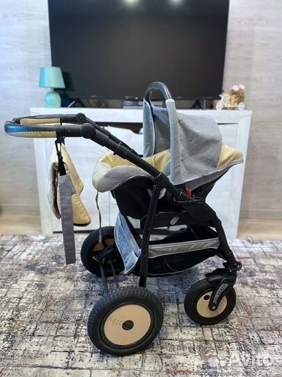 Коляска Verdi Zipy 3 в 1 льняная