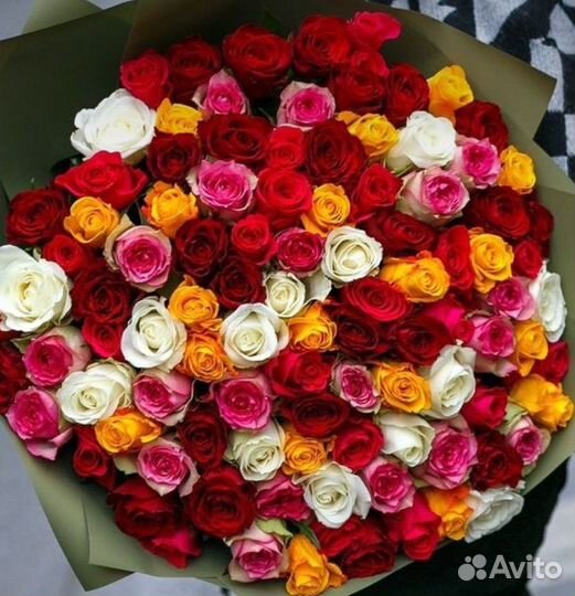 Цветы 101 роза