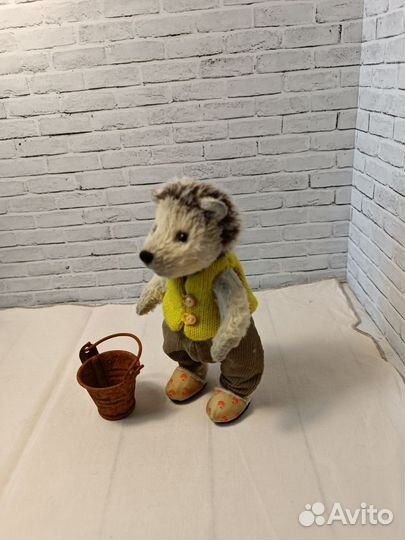 Игрушка ёжик тедди ручная работа