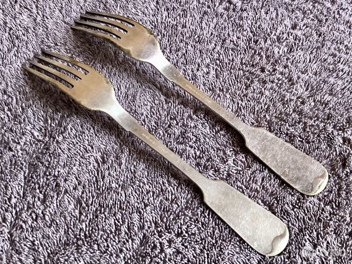 Антикварные вилки Fraget (19 век, комплект 2 шт)