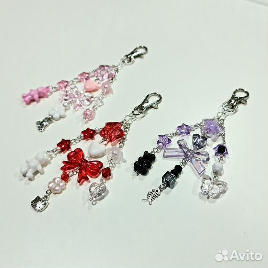 Парные брелоки подвески Hello Kitty Хеллоу Китти