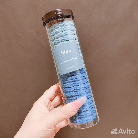 Резинки для волос большие 20 шт в тубе