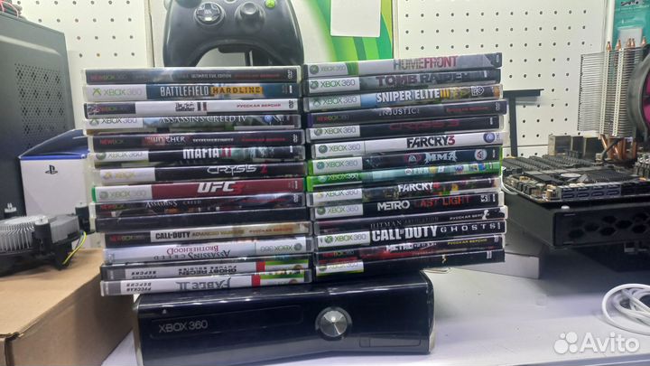 Xbox 360 slim прошит + 50 игр