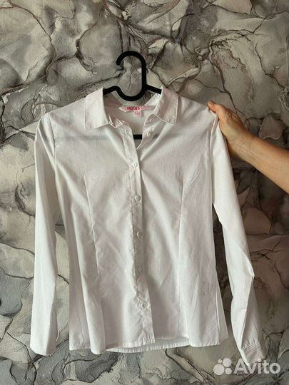 Блузка белая школьная 146