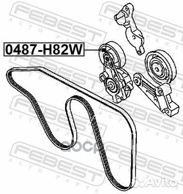 Ролик натяжной mitsubishi pajero mini H53,58A 1