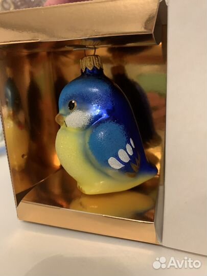 Новогодняя ёлочная игрушка синичка, Ариель