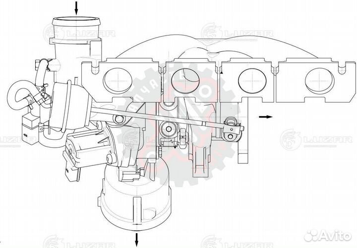 Турбокомпрессор для а/м Audi A4 (07) /A5 (09) 1.8T