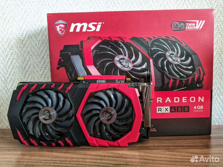 Видеокарта MSI Radeon RX 480 gaming X 4G