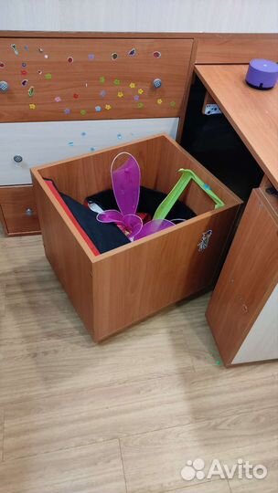 Кровать чердак (+стол, комод, лестница)