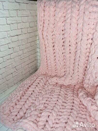 Вязаный плед