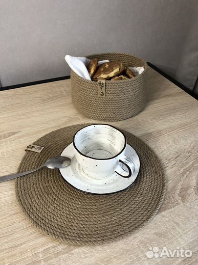 Джутовая корзина