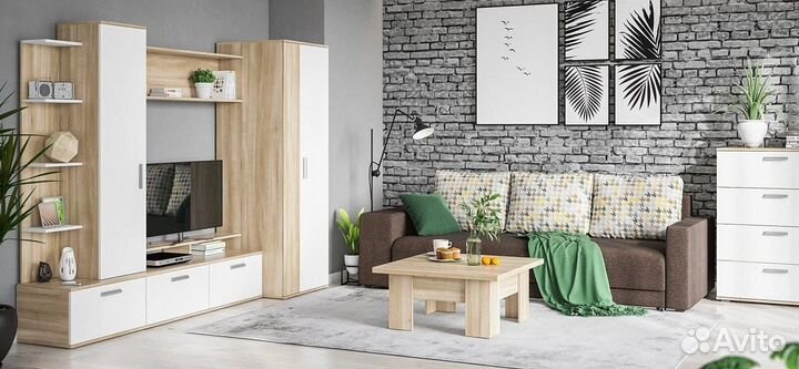 Стенка в гостиную со шкафом