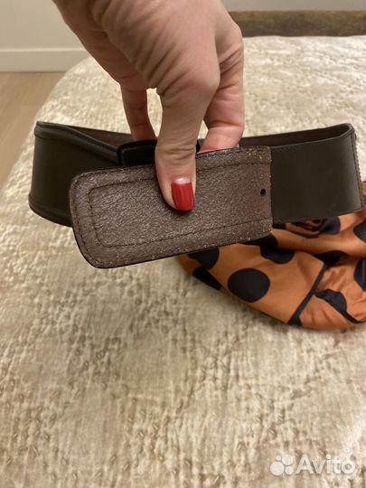 Ремень женский кожаный широкий